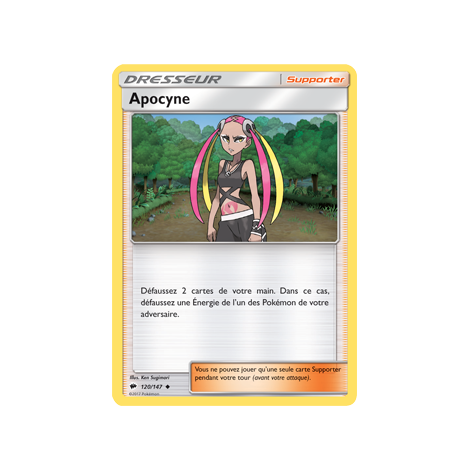 Carte Apocyne - Peu commune de Pokémon Ombres Ardentes 120/147