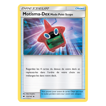 Motisma-Dex  Mode Poké Scope 122/147 : Joyau Peu commune de l'extension Pokémon Ombres Ardentes