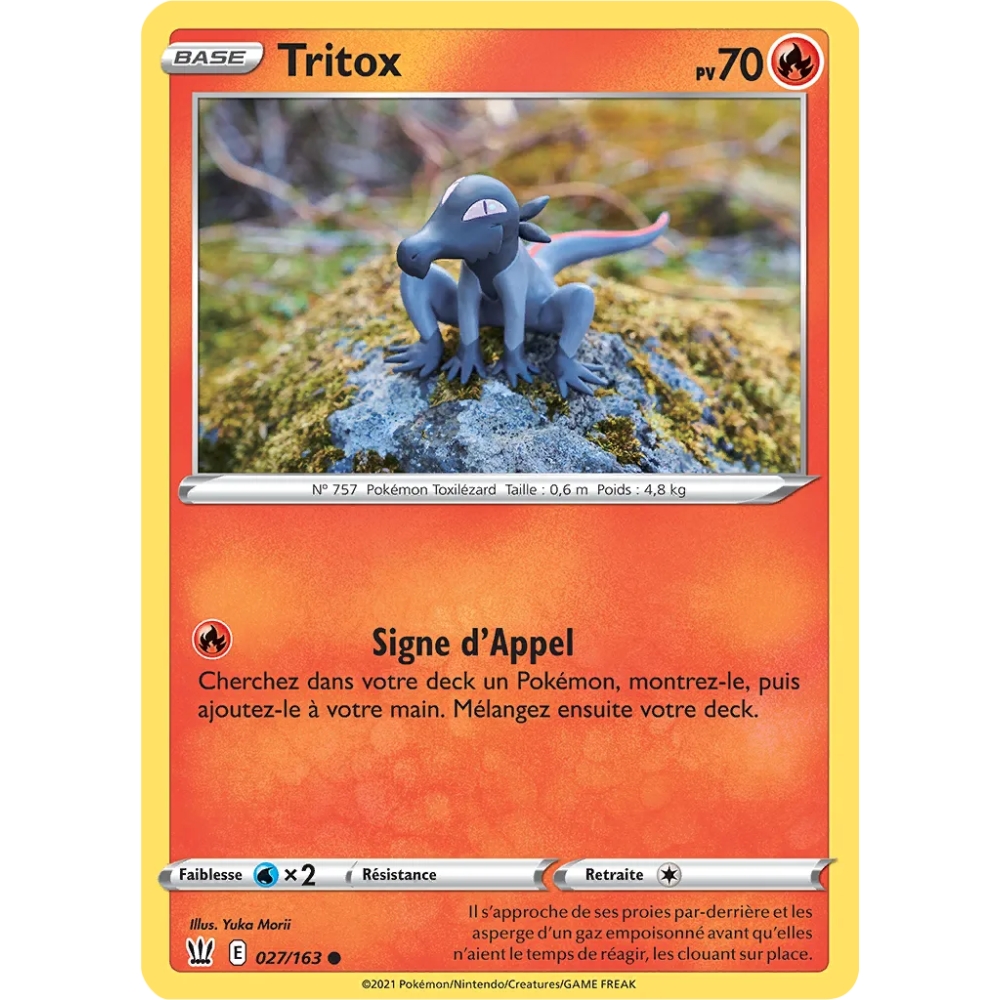 Tritox 027/163 : Joyau Commune (Brillante) de l'extension Pokémon Épée et Bouclier Styles de Combat