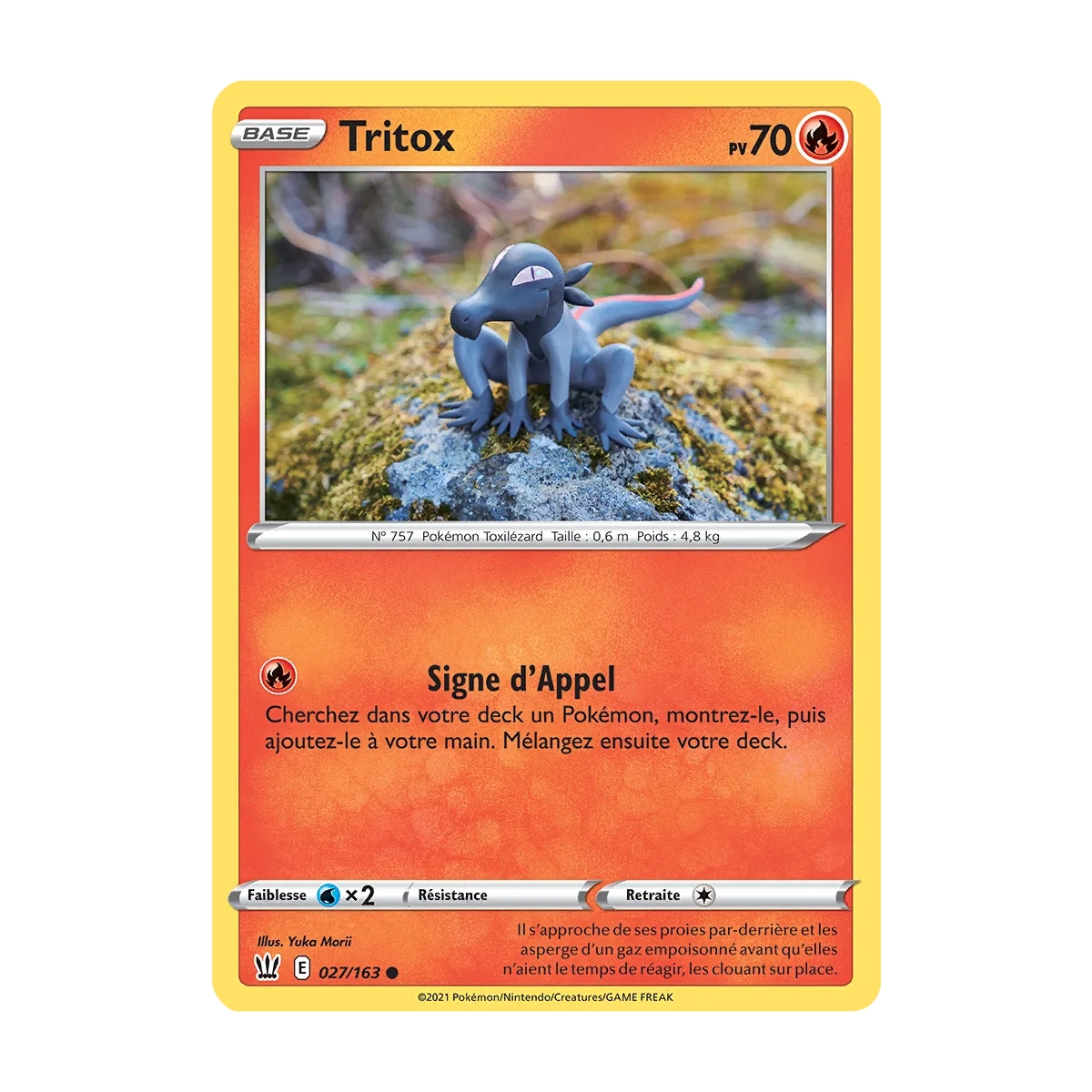 Tritox 027/163 : Joyau Commune (Brillante) de l'extension Pokémon Épée et Bouclier Styles de Combat