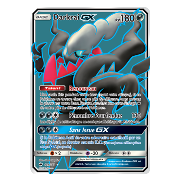 Découvrez Darkrai, carte Ultra rare de la série Ombres Ardentes
