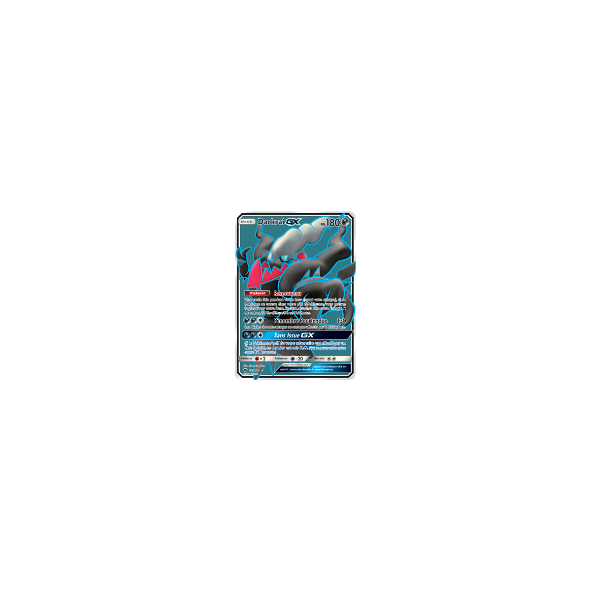 Découvrez Darkrai, carte Ultra rare de la série Ombres Ardentes