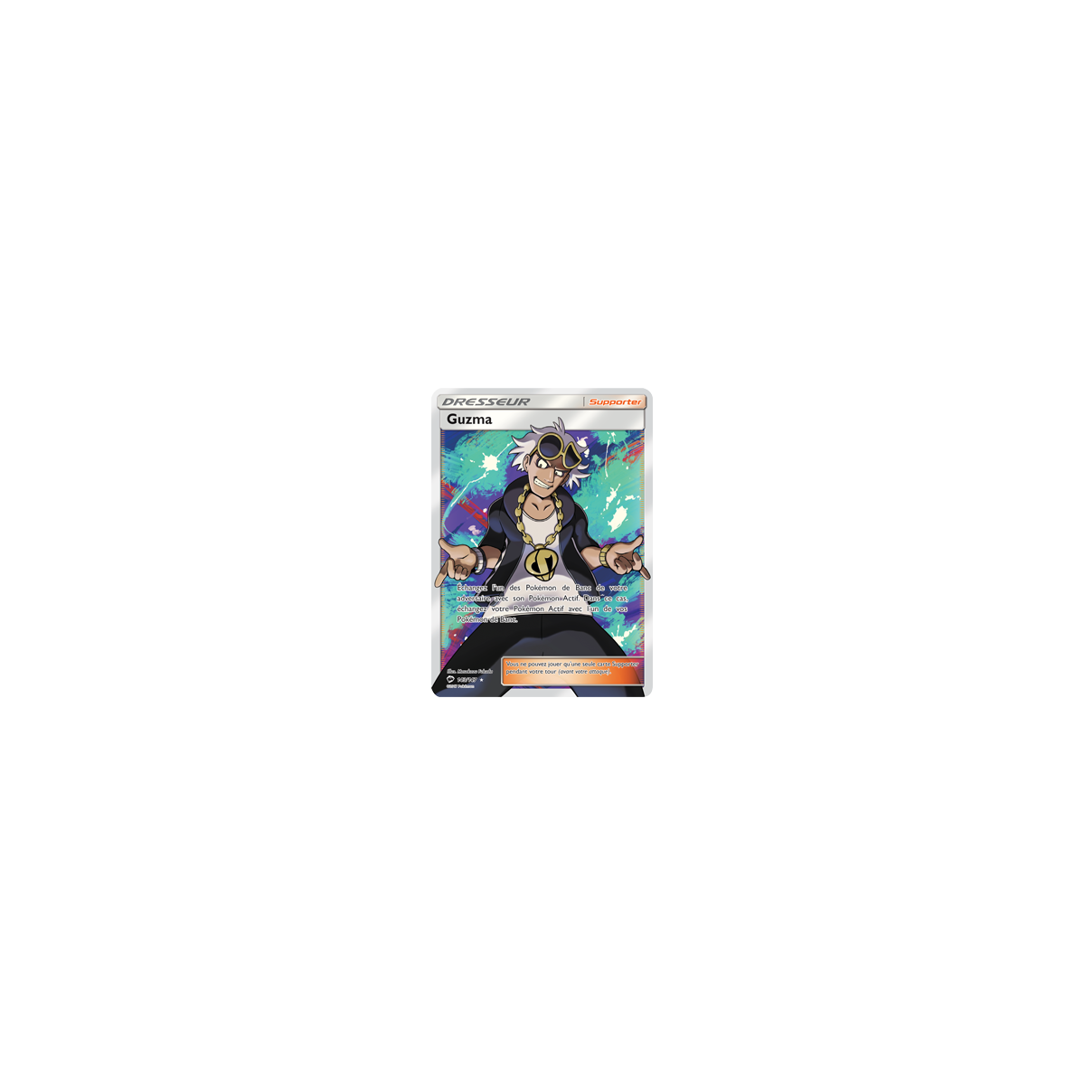 Guzma 143/147 : Joyau Ultra rare de l'extension Pokémon Ombres Ardentes