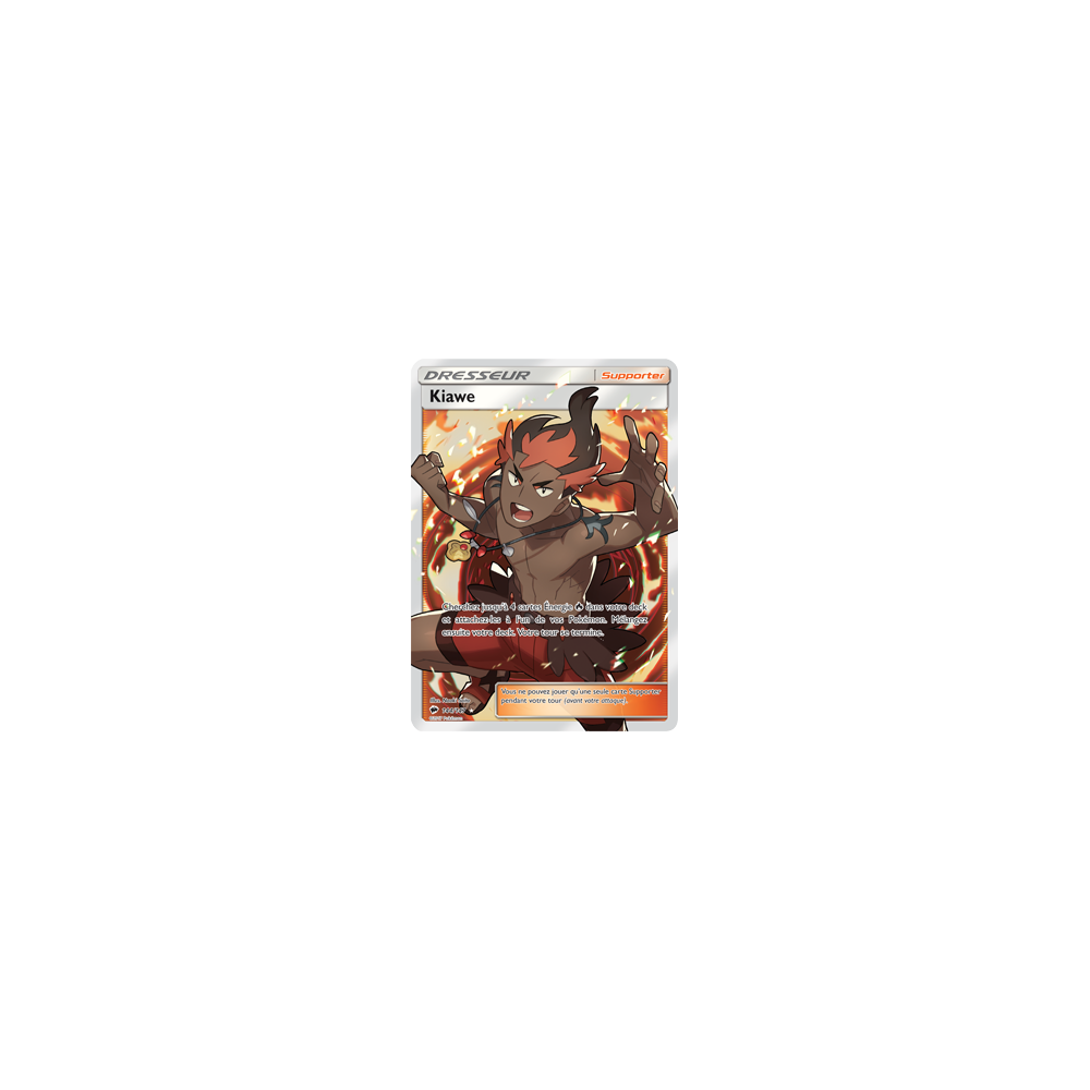 Kiawe 144/147 : Joyau Ultra rare de l'extension Pokémon Ombres Ardentes