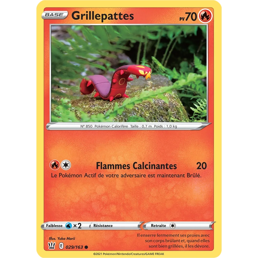 Grillepattes 029/163 : Joyau Commune (Brillante) de l'extension Pokémon Épée et Bouclier Styles de Combat