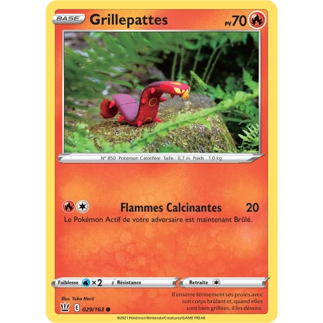 Grillepattes 029/163 : Joyau Commune (Brillante) de l'extension Pokémon Épée et Bouclier Styles de Combat