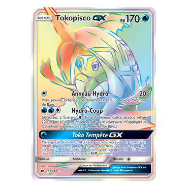 Carte Tokopisco - Arc-en-ciel rare de Pokémon Ombres Ardentes 152/147