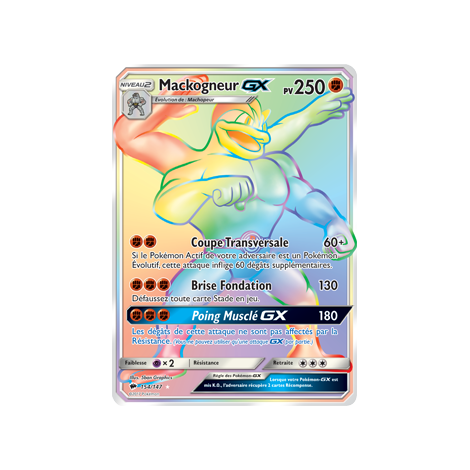 Carte Mackogneur - Arc-en-ciel rare de Pokémon Ombres Ardentes 154/147