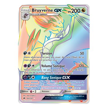 Carte Bruyverne - Arc-en-ciel rare de Pokémon Ombres Ardentes 160/147