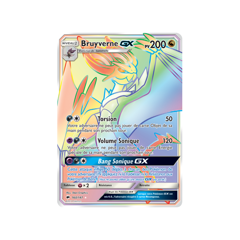 Carte Bruyverne - Arc-en-ciel rare de Pokémon Ombres Ardentes 160/147