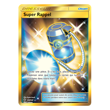 Découvrez Super Rappel, carte Holographique rare de la série Ombres Ardentes