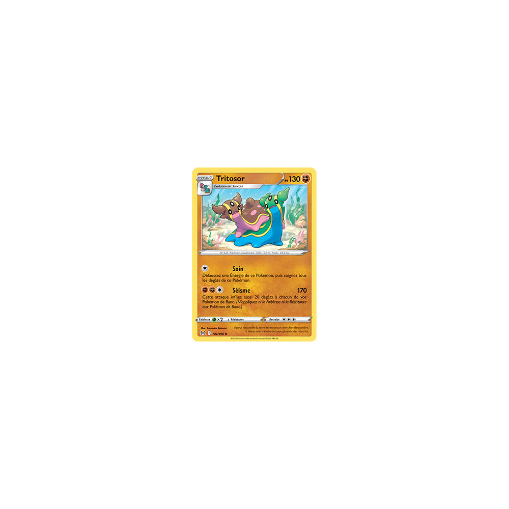 Tritosor 102/196 : Joyau Peu commune de l'extension Pokémon Origine Perdue