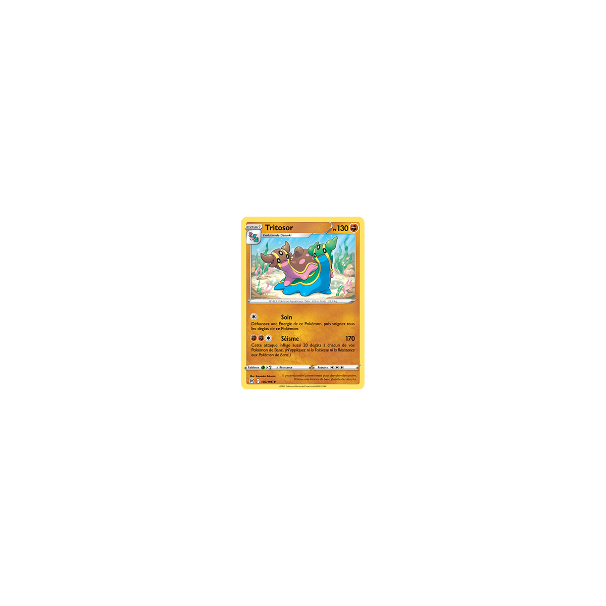 Tritosor 102/196 : Joyau Peu commune de l'extension Pokémon Origine Perdue