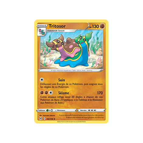 Tritosor 102/196 : Joyau Peu commune de l'extension Pokémon Origine Perdue