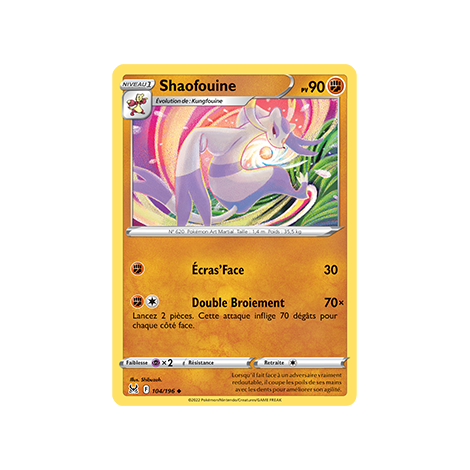 Shaofouine 104/196 : Joyau Peu commune de l'extension Pokémon Origine Perdue