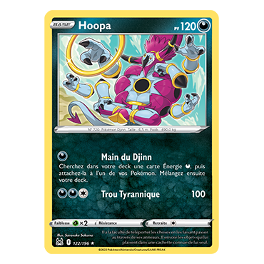 Hoopa 122/196 : Joyau Rare de l'extension Pokémon Origine Perdue