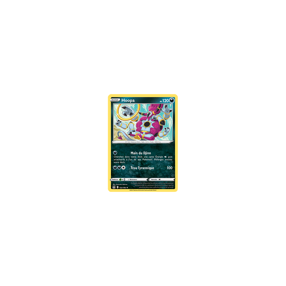 Hoopa 122/196 : Joyau Rare de l'extension Pokémon Origine Perdue