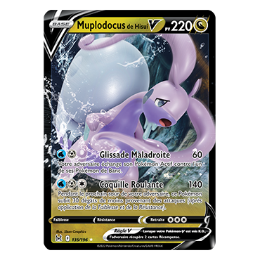 Muplodocus de Hisui Holographique rare V de la série Origine Perdue