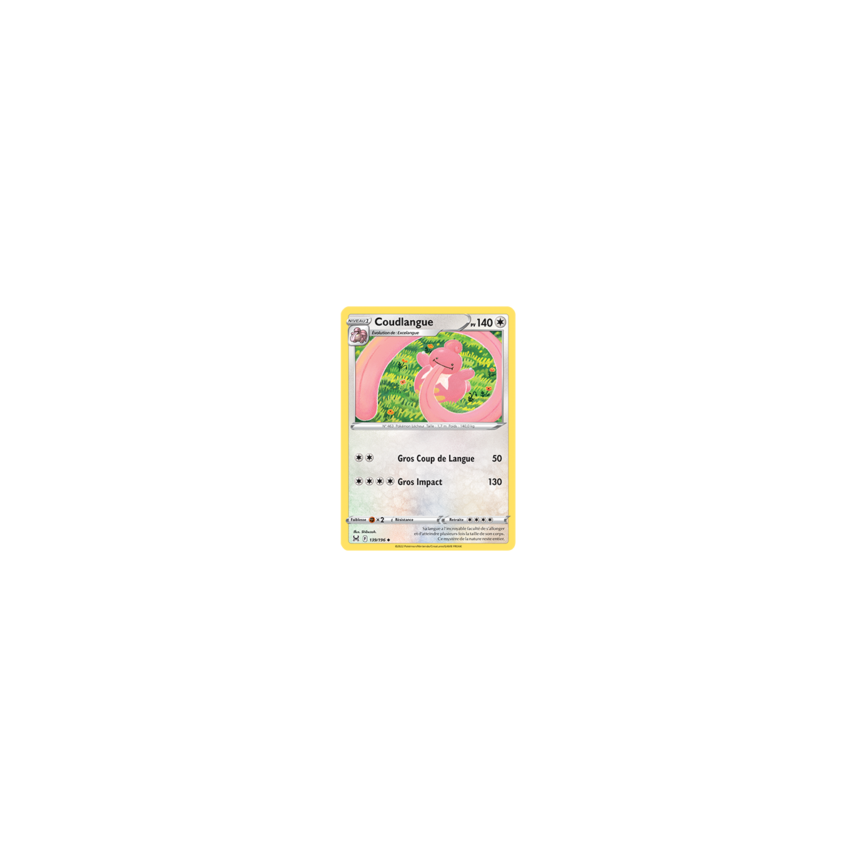 Coudlangue 139/196 : Joyau Peu commune de l'extension Pokémon Origine Perdue