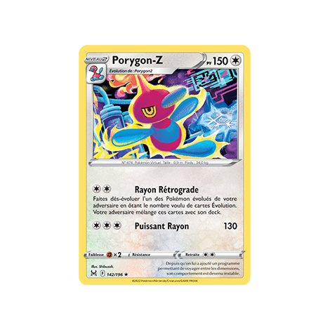 Porygon-Z 142/196 : Joyau Rare de l'extension Pokémon Origine Perdue