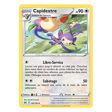 Capidextre 145/196 : Joyau Peu commune de l'extension Pokémon Origine Perdue