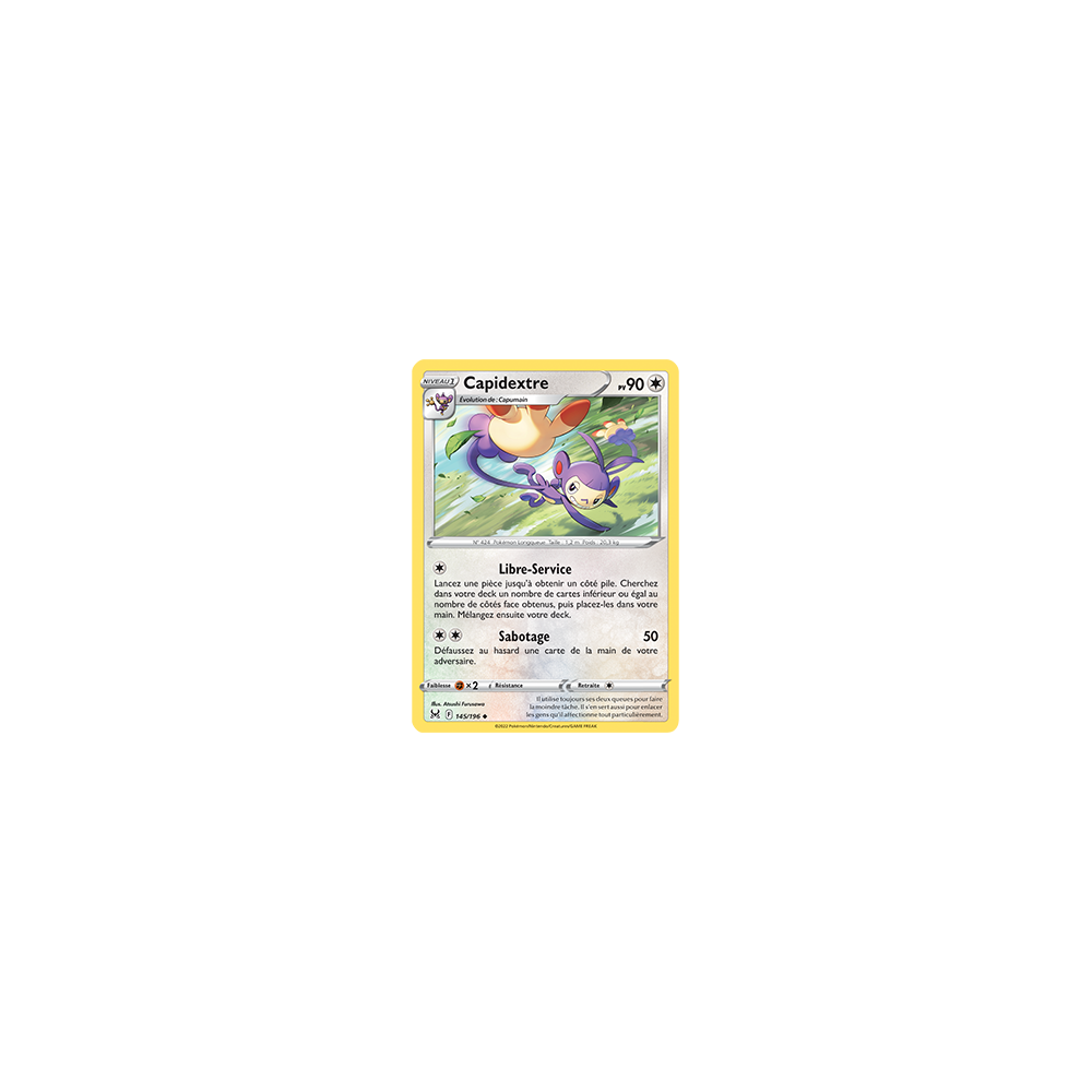 Capidextre 145/196 : Joyau Peu commune de l'extension Pokémon Origine Perdue