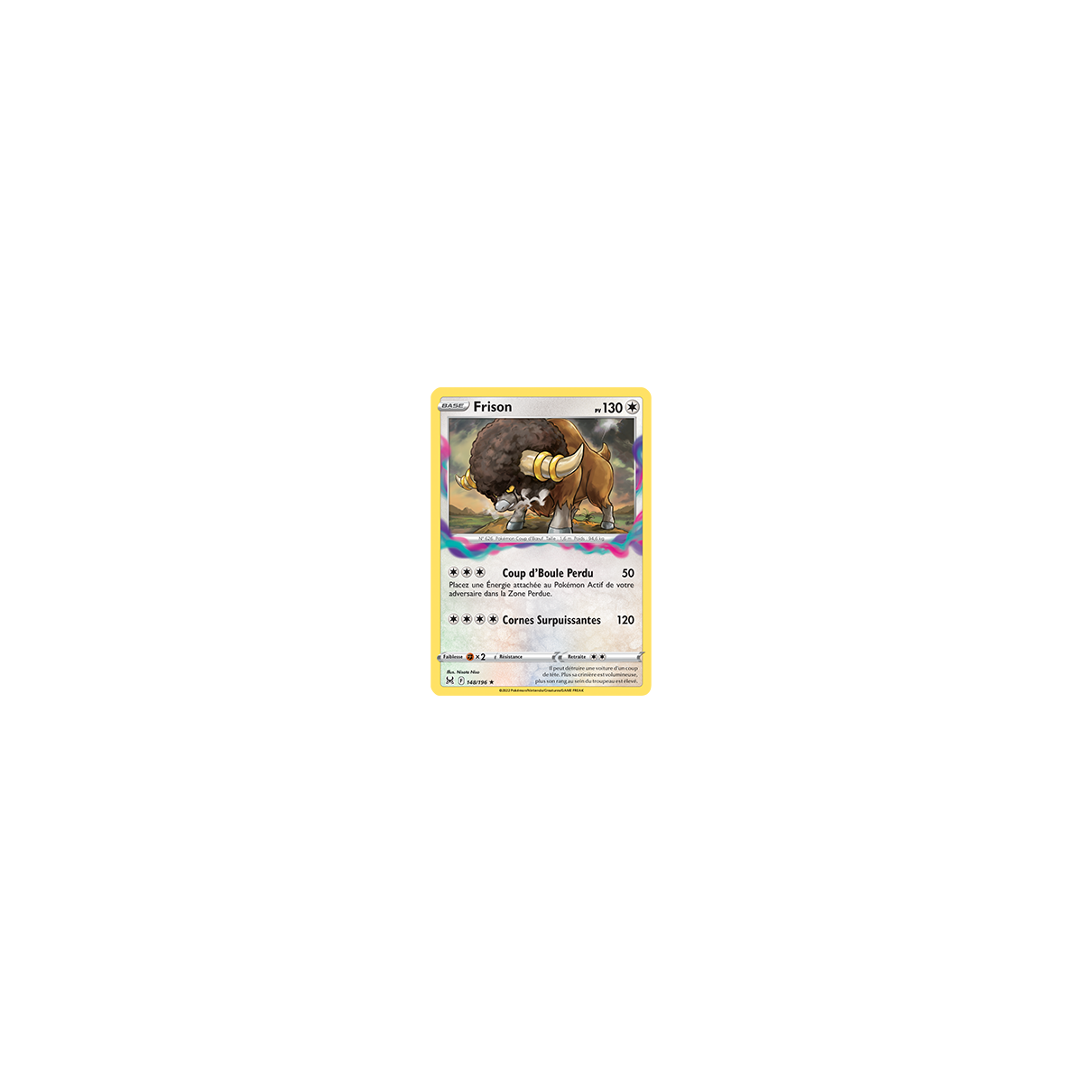 Frison 148/196 : Joyau Rare de l'extension Pokémon Origine Perdue