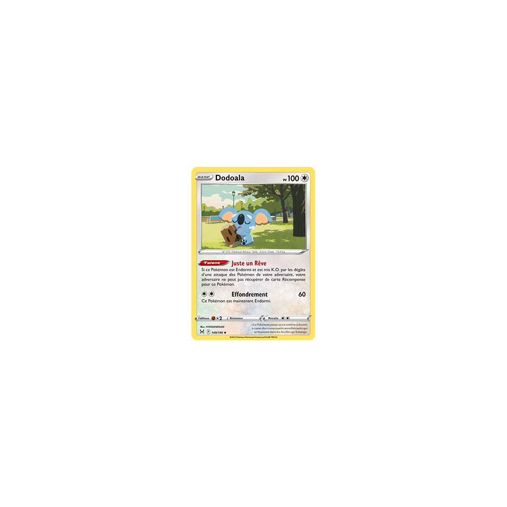 Carte Dodoala - Peu commune de Pokémon Origine Perdue 149/196