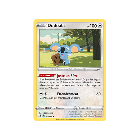 Carte Dodoala - Peu commune de Pokémon Origine Perdue 149/196