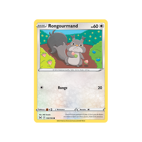 Rongourmand 150/196 : Joyau Commune de l'extension Pokémon Origine Perdue