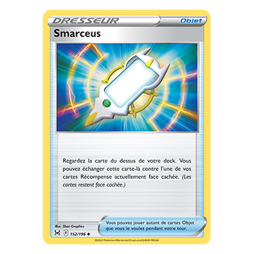 Découvrez Smarceus, carte Peu commune de la série Origine Perdue