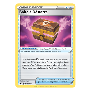 Carte Boîte à Désastre - Peu commune de Pokémon Origine Perdue 154/196