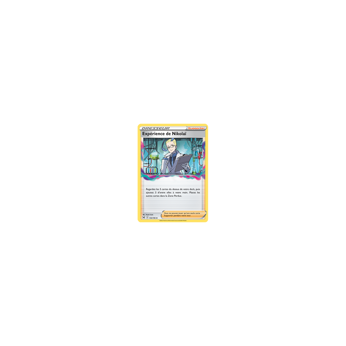 Carte Expérience de Nikolaï - Peu commune de Pokémon Origine Perdue 155/196
