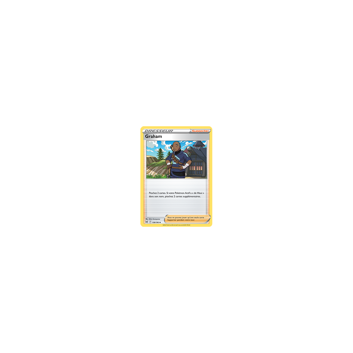 Carte Graham - Peu commune de Pokémon Origine Perdue 158/196