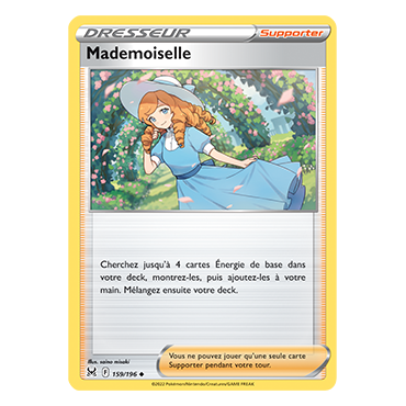 Découvrez Mademoiselle, carte Peu commune de la série Origine Perdue