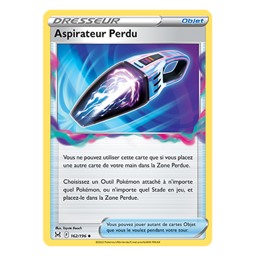 Carte Aspirateur Perdu - Peu commune de Pokémon Origine Perdue 162/196