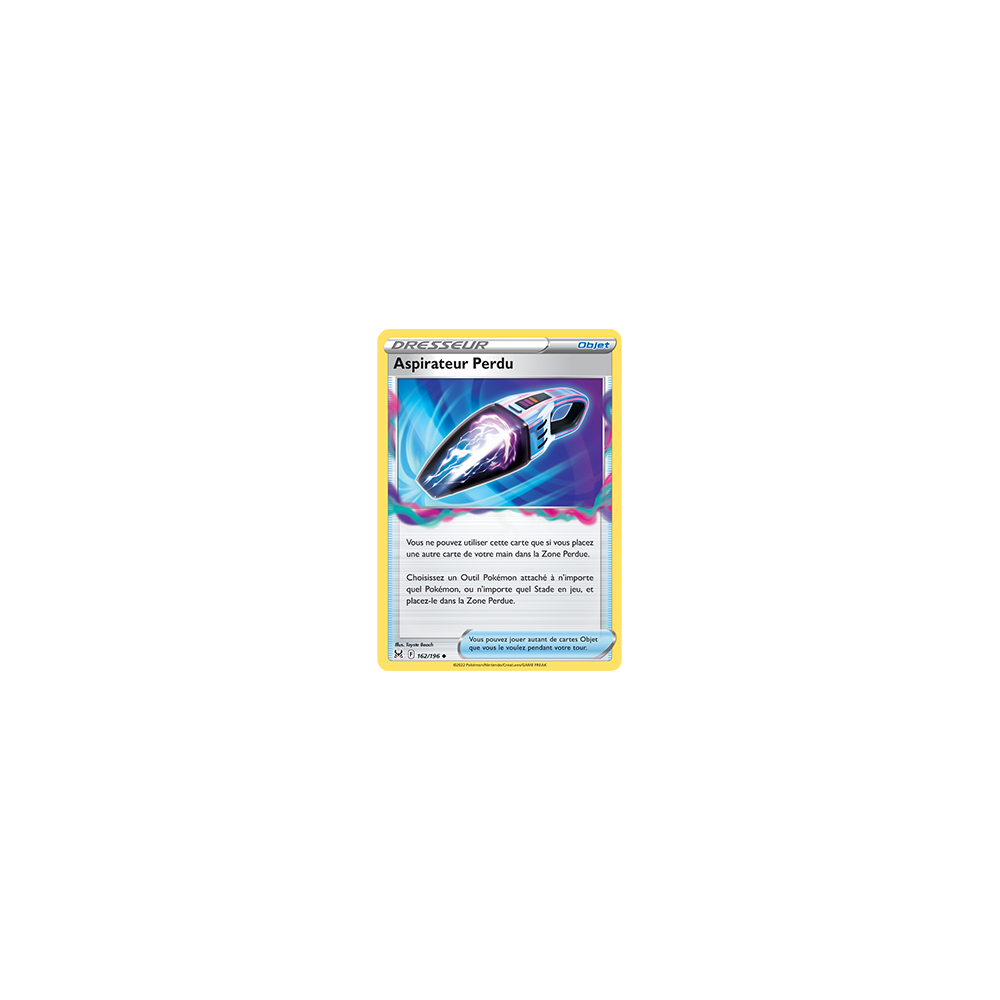 Carte Aspirateur Perdu - Peu commune de Pokémon Origine Perdue 162/196