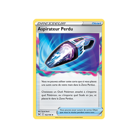 Carte Aspirateur Perdu - Peu commune de Pokémon Origine Perdue 162/196
