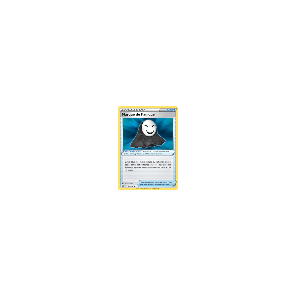 Masque de Panique 165/196 : Joyau Peu commune de l'extension Pokémon Origine Perdue
