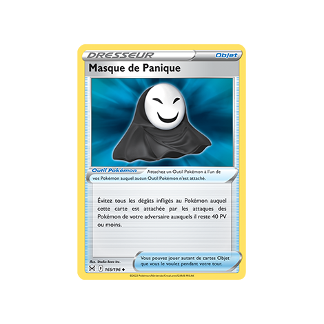 Masque de Panique 165/196 : Joyau Peu commune de l'extension Pokémon Origine Perdue