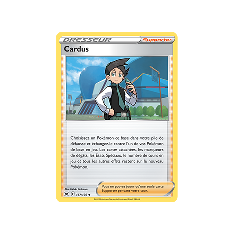 Cardus 167/196 : Joyau Peu commune de l'extension Pokémon Origine Perdue