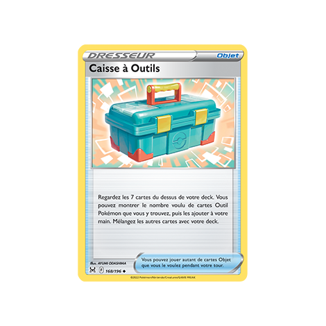 Carte Caisse à Outils - Peu commune de Pokémon Origine Perdue 168/196