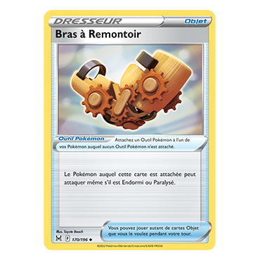 Carte Bras à Remontoir - Peu commune de Pokémon Origine Perdue 170/196