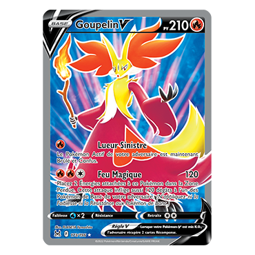 Goupelin 173/196 : Joyau Ultra rare de l'extension Pokémon Origine Perdue