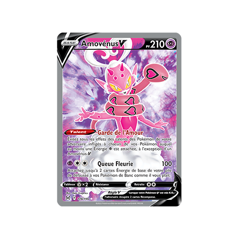 Amovénus 178/196 : Joyau Ultra rare de l'extension Pokémon Origine Perdue