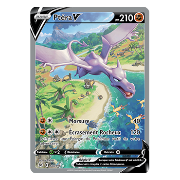 Carte Ptéra - Ultra rare de Pokémon Origine Perdue 180/196