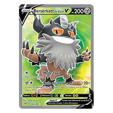 Découvrez Berserkatt de Galar, carte Ultra rare de la série Origine Perdue