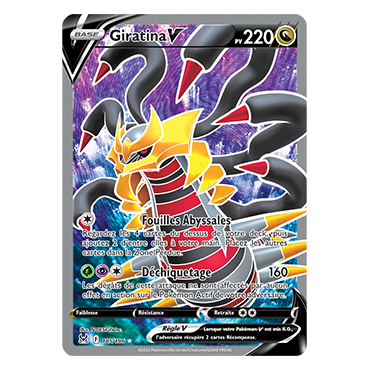 Giratina 185/196 : Joyau Ultra rare de l'extension Pokémon Origine Perdue