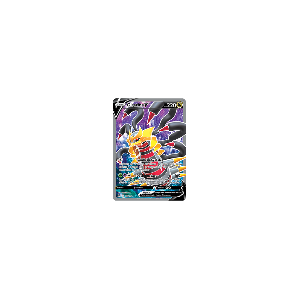 Giratina 185/196 : Joyau Ultra rare de l'extension Pokémon Origine Perdue