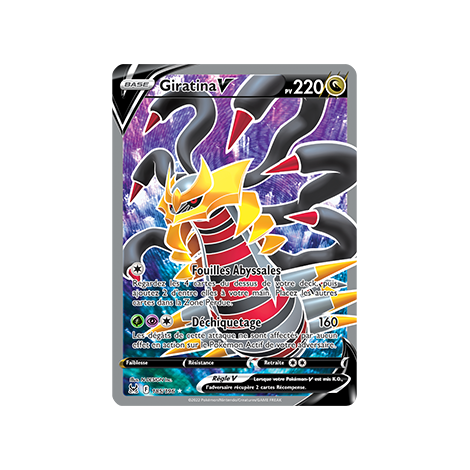 Giratina 185/196 : Joyau Ultra rare de l'extension Pokémon Origine Perdue